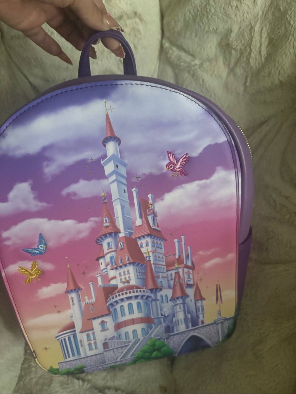 Loungefly beauty and the beast Castle Print Mini Backpack - Women